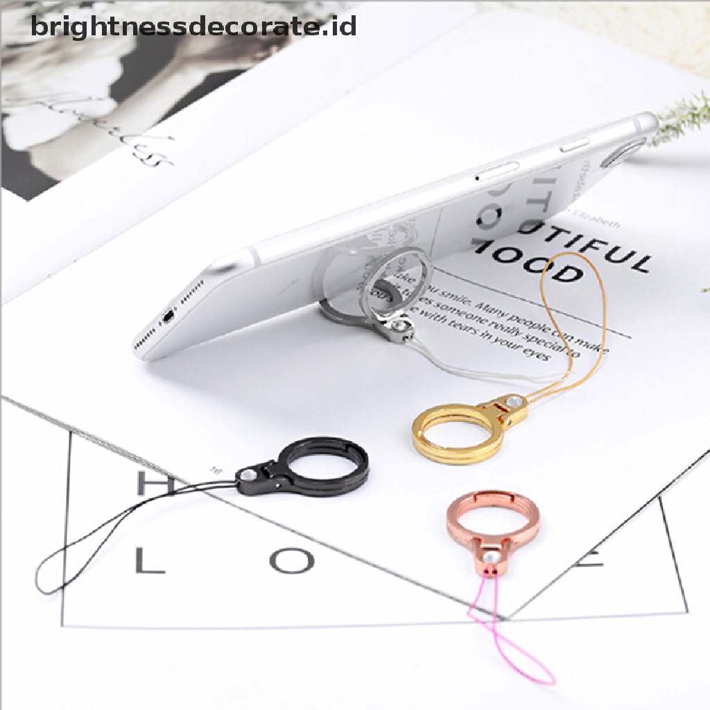 (birth) Tali lanyard 2 in 1 Multifungsi Bahan metal Untuk holder Handphone