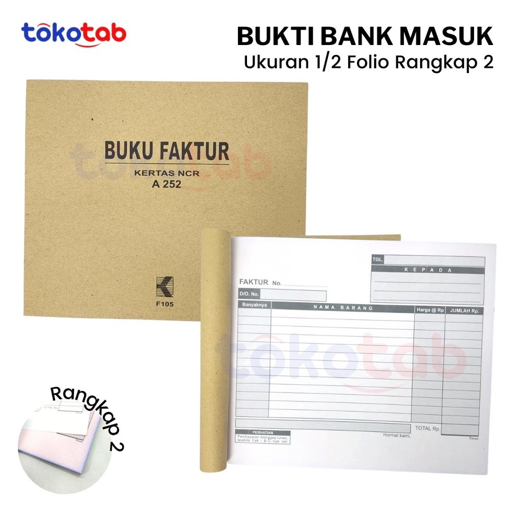 

Tokotab - Buku Faktur KURNIA 1/2F (2Ply)