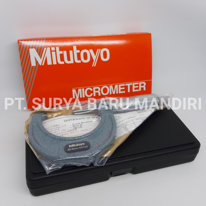 

MITUTOYO 103-138 OUTSIDE MICROMETER 25-50MM / 0.01MM / MIKROMETER LUAR