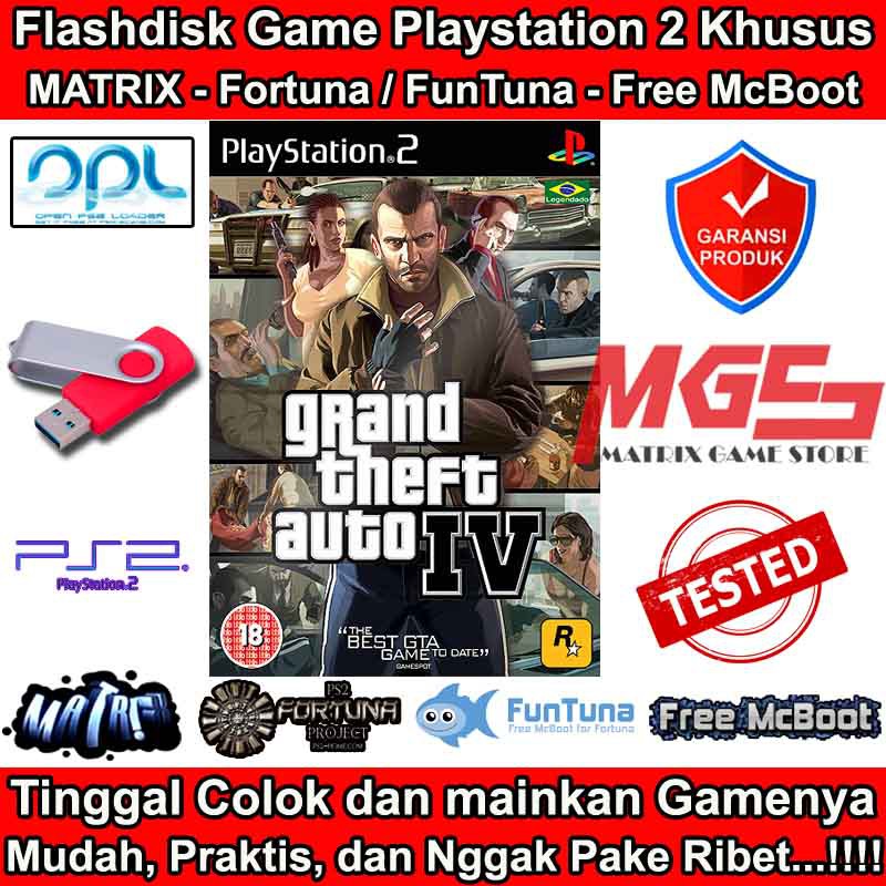 Flashdisk Game PS2 PS 2 Grand Theft Auto 4 - GTA 4 - GTA IV