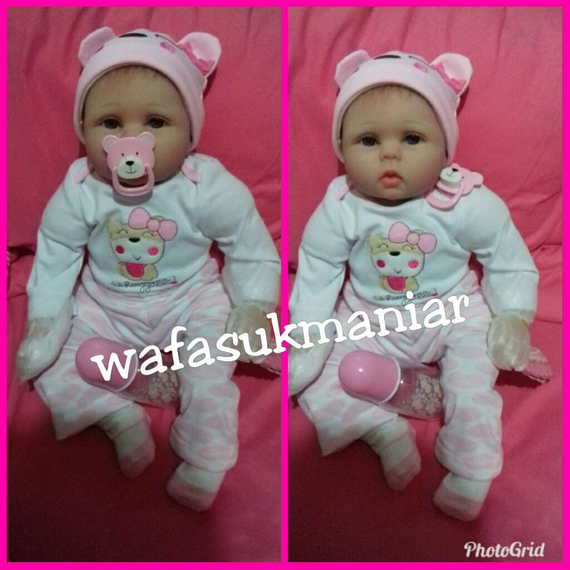 Boneka Reborn Bayi Realistic Lucu Silikon Hidup