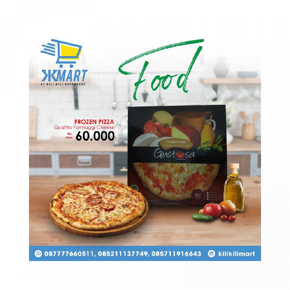 

GUSTOSSA PIZZA QUATTRO FORMAGGI CHEESE