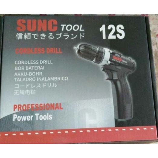 JLD 12S SINGLE BATERE baterai Mesin Bor Cordless Besi Kayu Charger Cas 12V