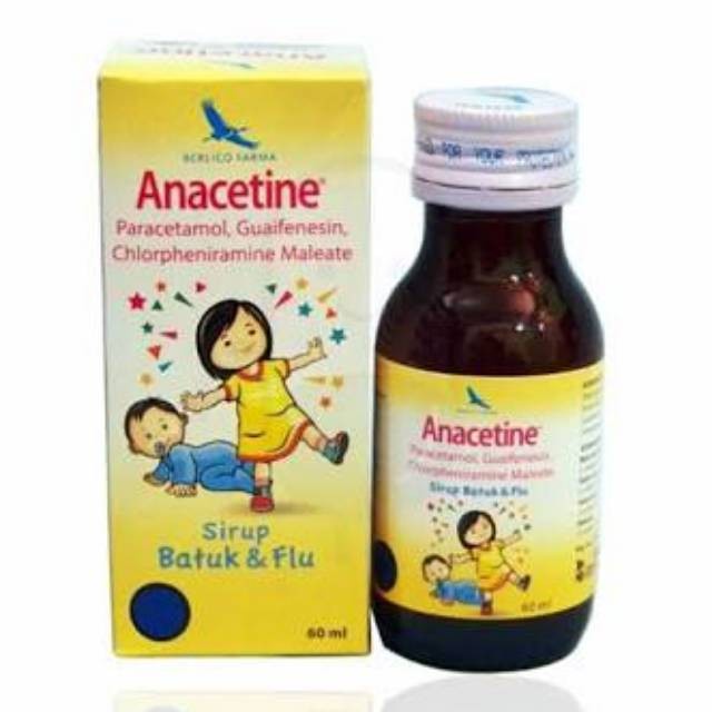 ANACETINE SYRUP 60 ML / OBAT BATUK DAN FLU ANAK
