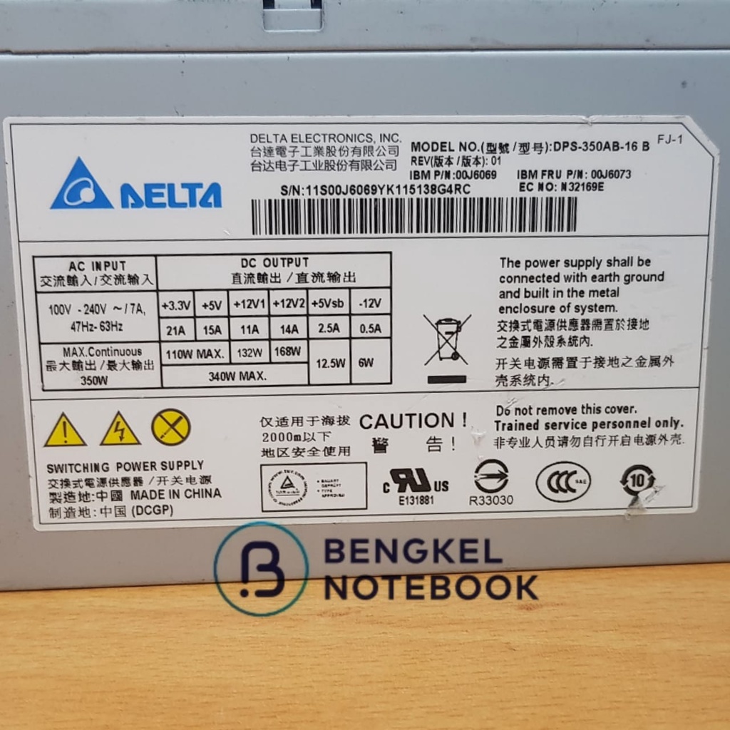 Power Supply PC Lenovo X3100 M4 M5 350W DPS-350AB-16 B DPS-350AB-16B 69Y5535 81Y6302