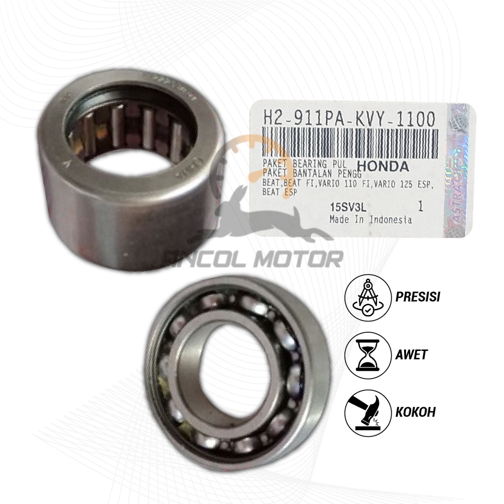 ASPIRA Bearing Puli Pulley Set Beat Fi Vario eSP PCX 150 CVT Laher Kit