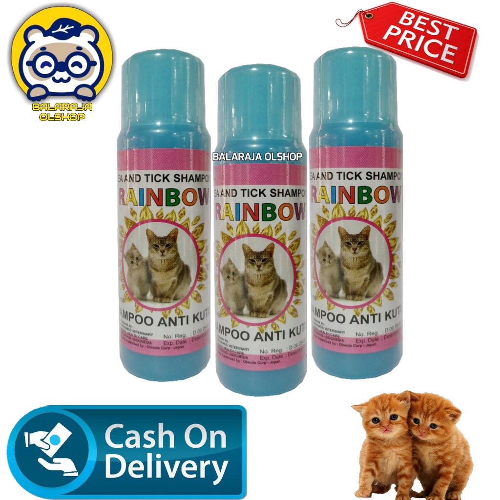 SAMPO KUCING ANTI KUTU &amp; TUNGAU FLEA AND TICK SHAMPOO - RAINBOW CAT 125 ML