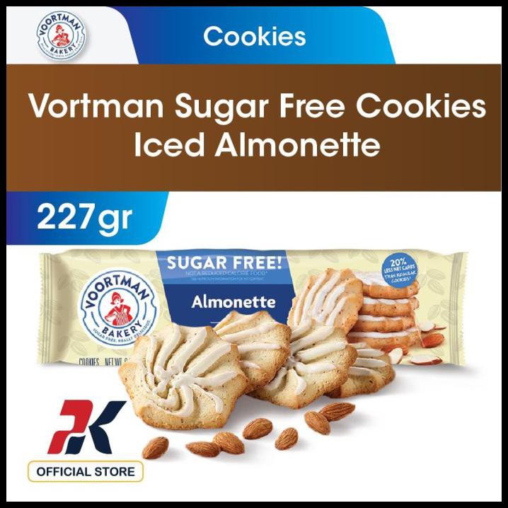 

Voortman Sugar Free Cookies Iced Almonette 227Gr