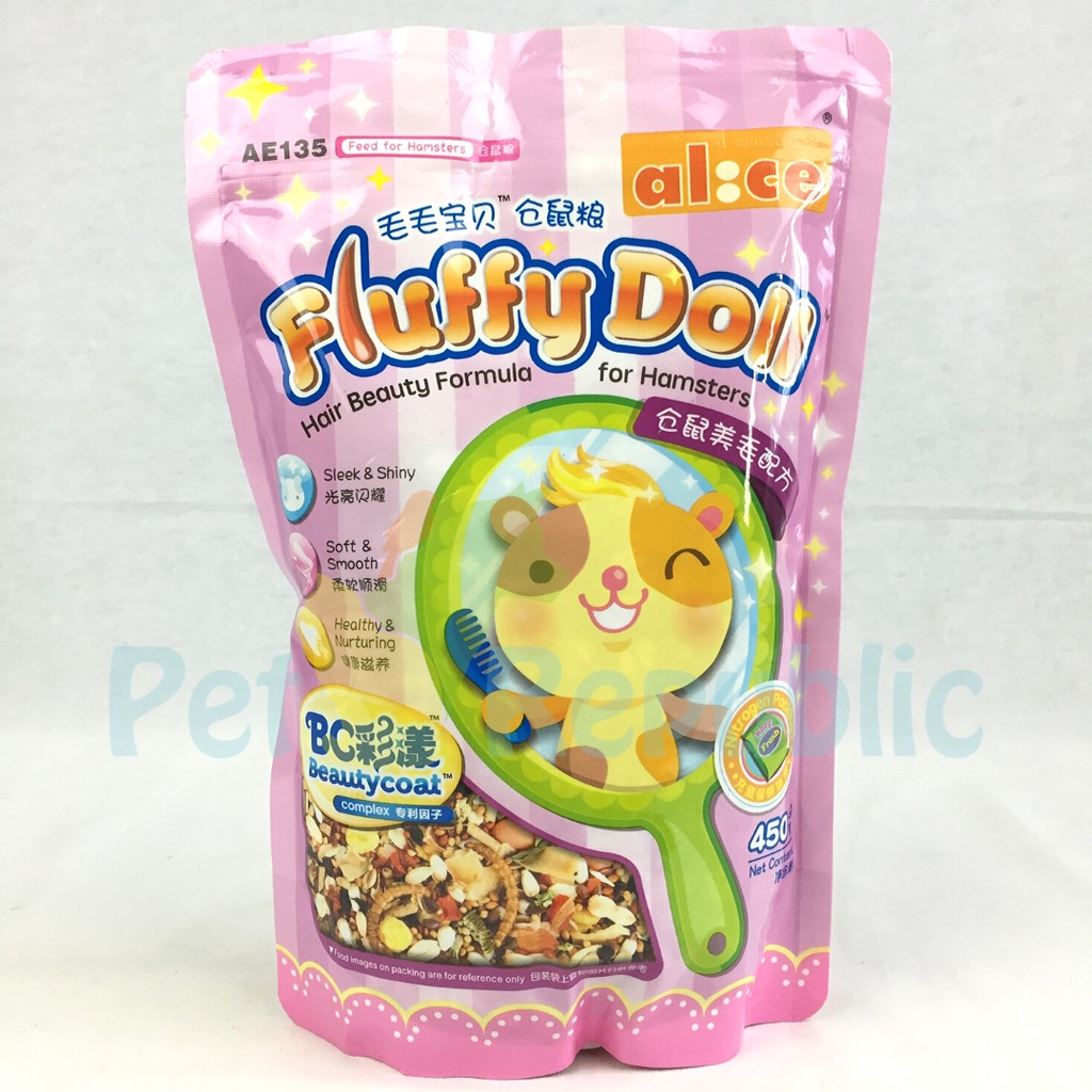 

ALICE AE135 Makanan Hamster Fluffy Doll Hair Beauty Formula for Hamster 450gr