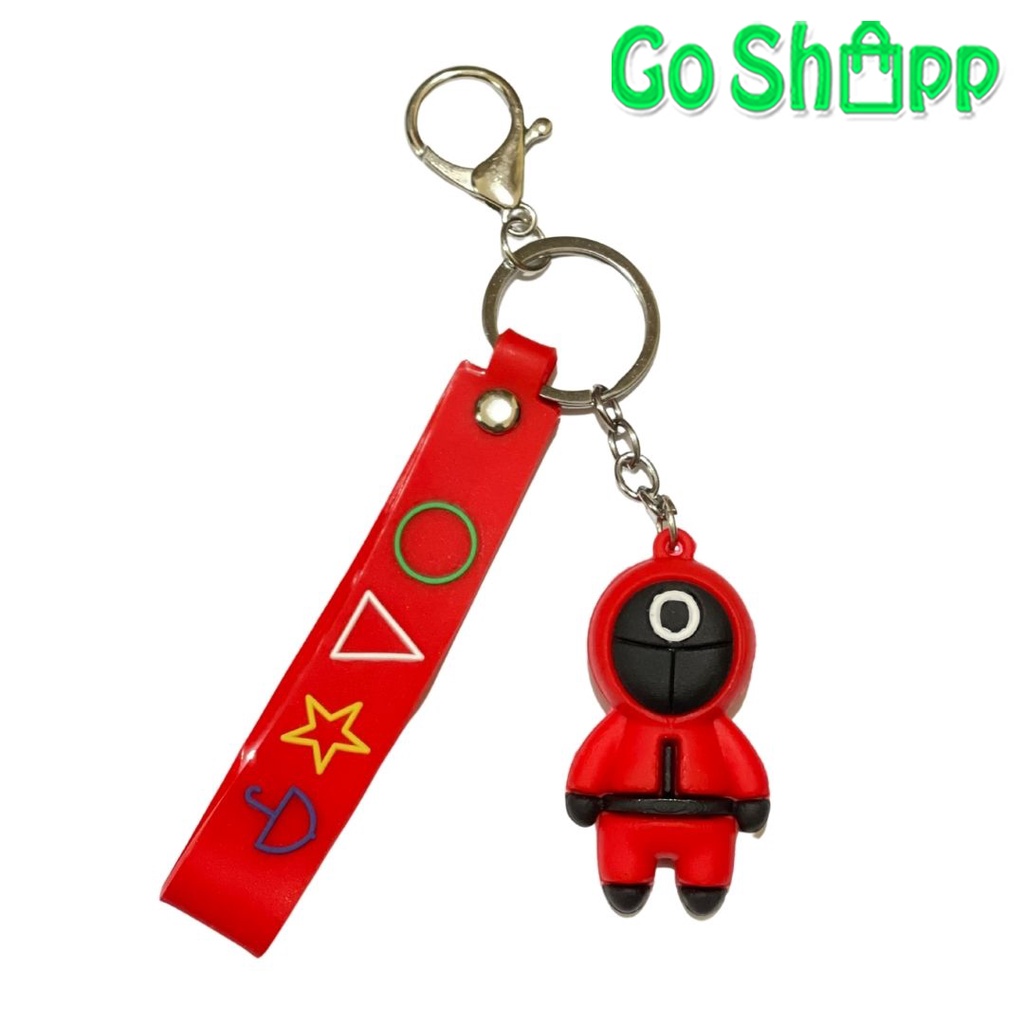 Gantungan Kunci Lucu Karakter Squid Game - Gantungan Tas Lucu Import - Gantungan Kunci Import Terbaru Bahan Karet - Gantungan SquidGame - Keychain Squid Game - Keychain Lucu Import [GT01]