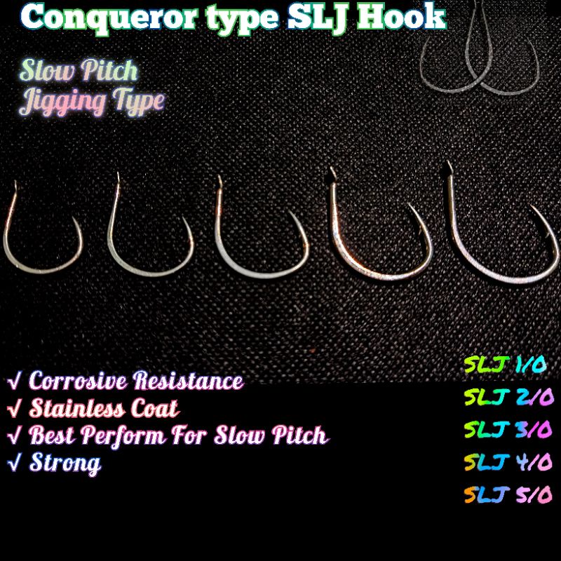 Hook Conqueror SLJ type Slow Pitch Jigging Stainless Steel