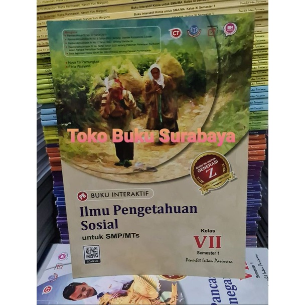 Buku lks pr interaktif ilmu pengetahuan sosial, ips kelas VII, 7 semester 1tahun 2022 intan pariwara