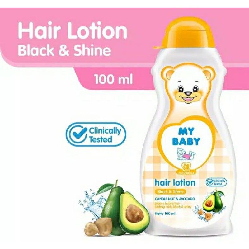 My Baby Hair Lotion Black &amp; Shine 100ml