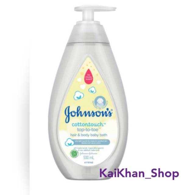 JOHNSON'S Cotton Touch Baby Top To Toe Bath - 500ml PUMP