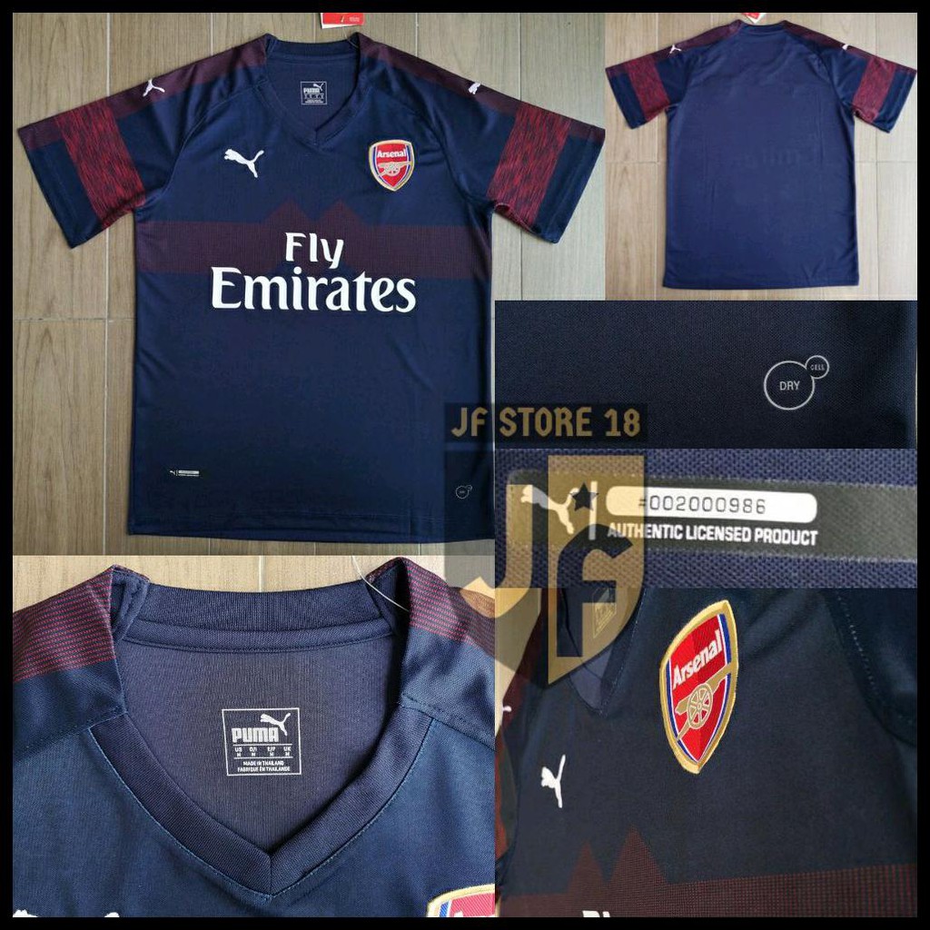 Onsale Jersey Kaos Bola Arsenal Away 2018 2019 Grade Ori