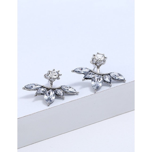 LRC Anting Tusuk Fashion Openwork Lotus Stud Earrings F5841X