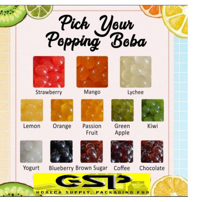 

Promo Awal tahun Popping Boba Strawberry Coating Juice 3.2kg / pail , Import Taiwan Promo Awal tahun