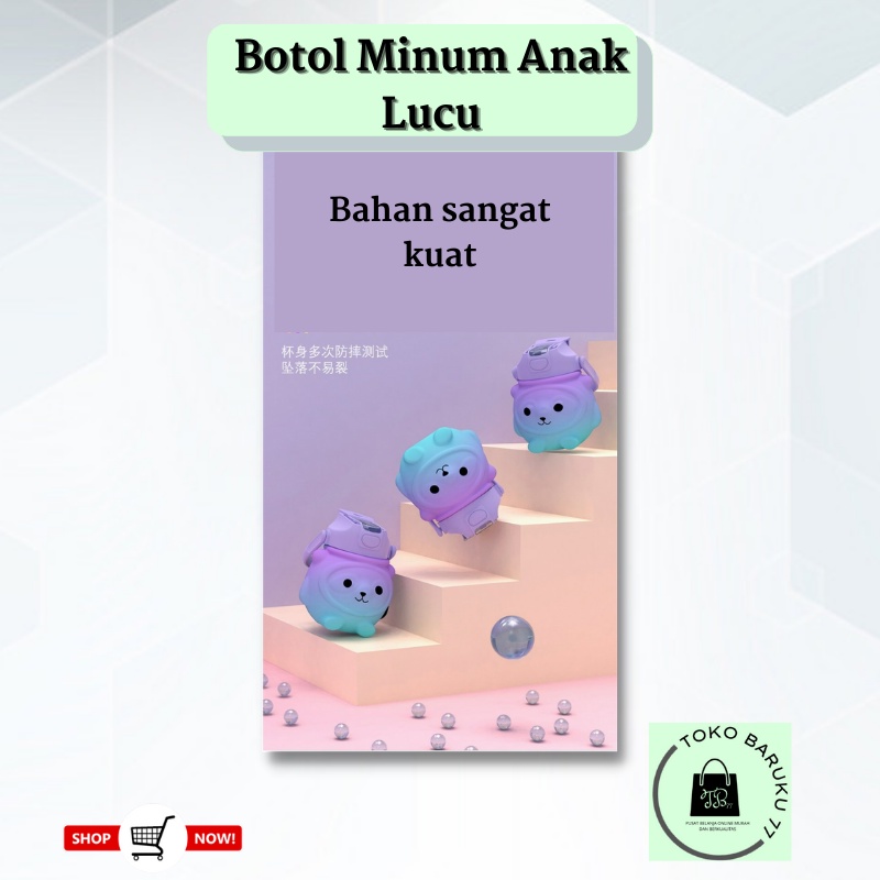 (KEYA) Botol Minum Anak Karakter / Botol Minum Anak Lucu 1100ML