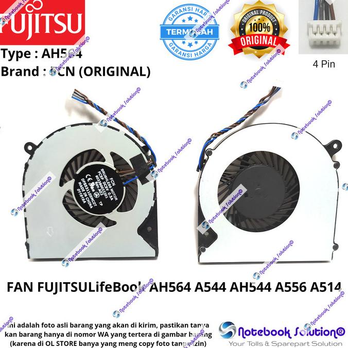 KIPAS COOLING FAN FUJITSU LIFEBOOK AH564 A544 AH544 A556 A514 ORIGINAL