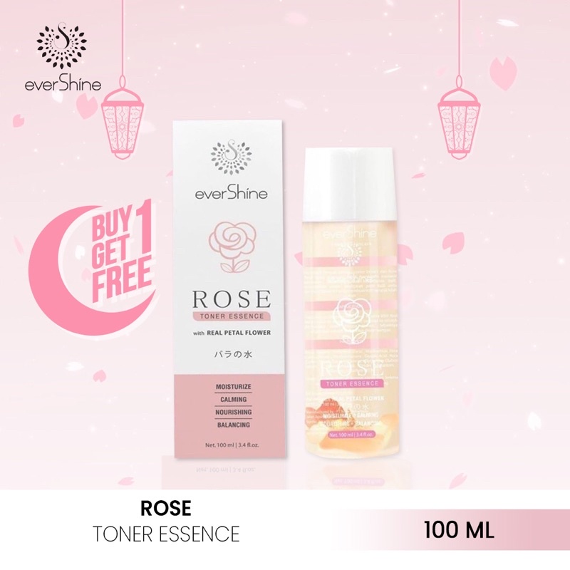 Toner air mawar asli |Evershine rose toner Air mawar asli