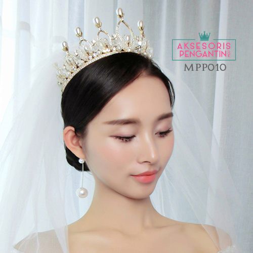 [SIAP KIRIM] AKSESORIS RAMBUT MAHKOTA WEDDING HEADPIECE PENGANTIN WANITA MPP010