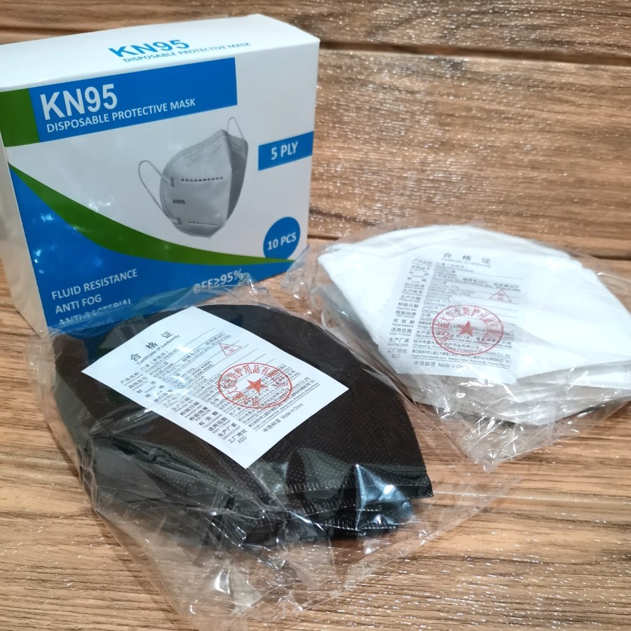 Masker KN95 Hijab Headloop Masker KN 95 Original - Hitam