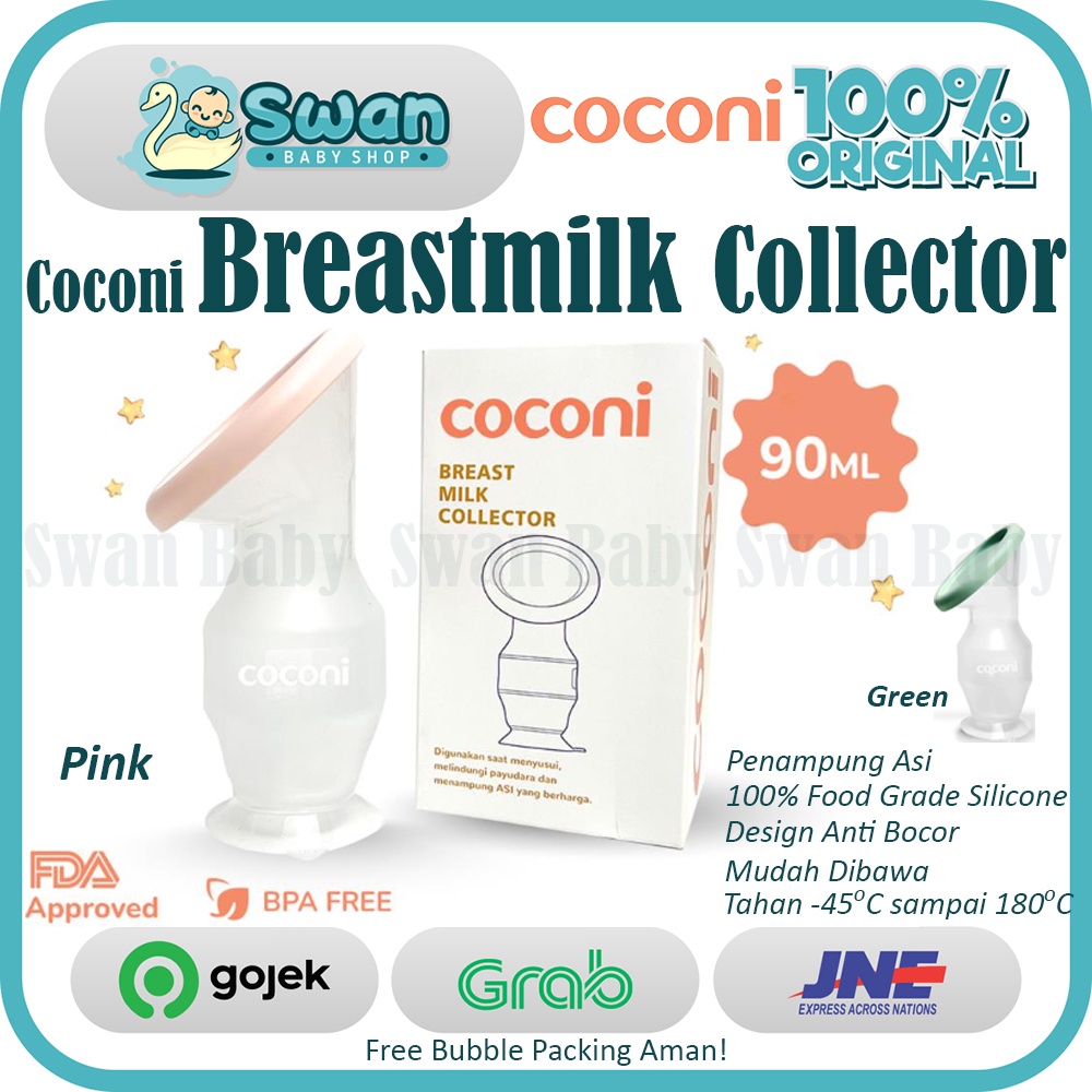 Coconi Breastmilk Collector | Botol Silikon Penampung ASI FREE Tutup