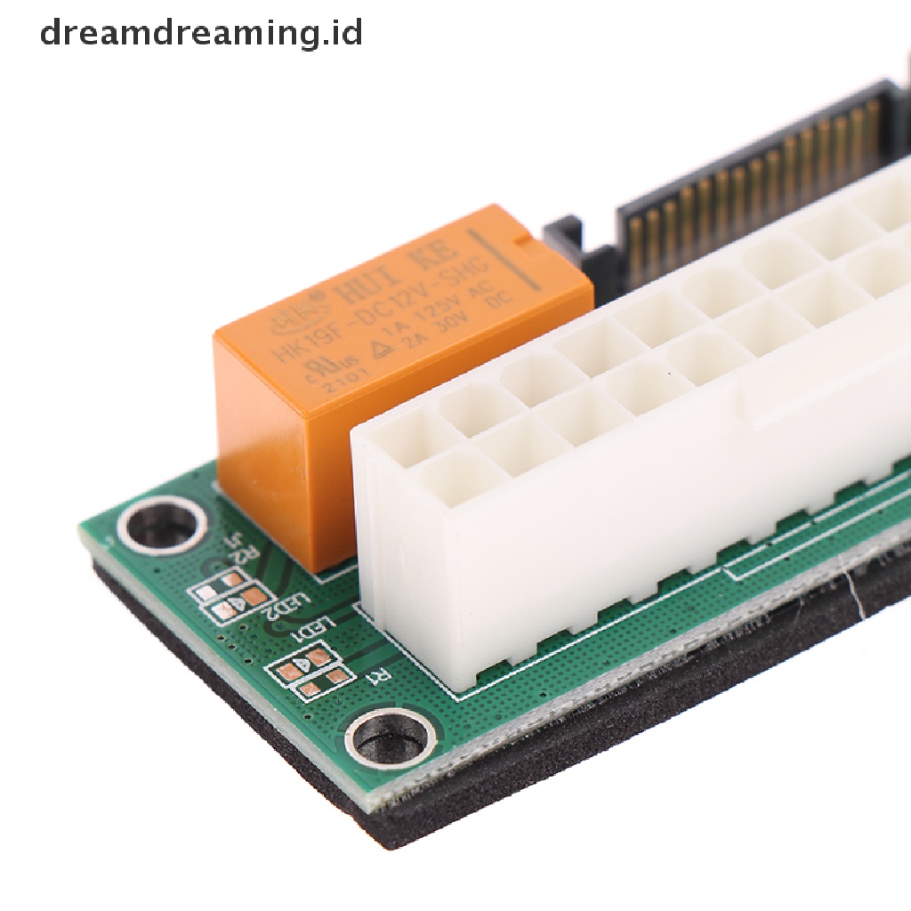 (Dreamdreaming.Id) Adapter Power Sync Dual Psu Atx 24pin Ke 4pin Sata