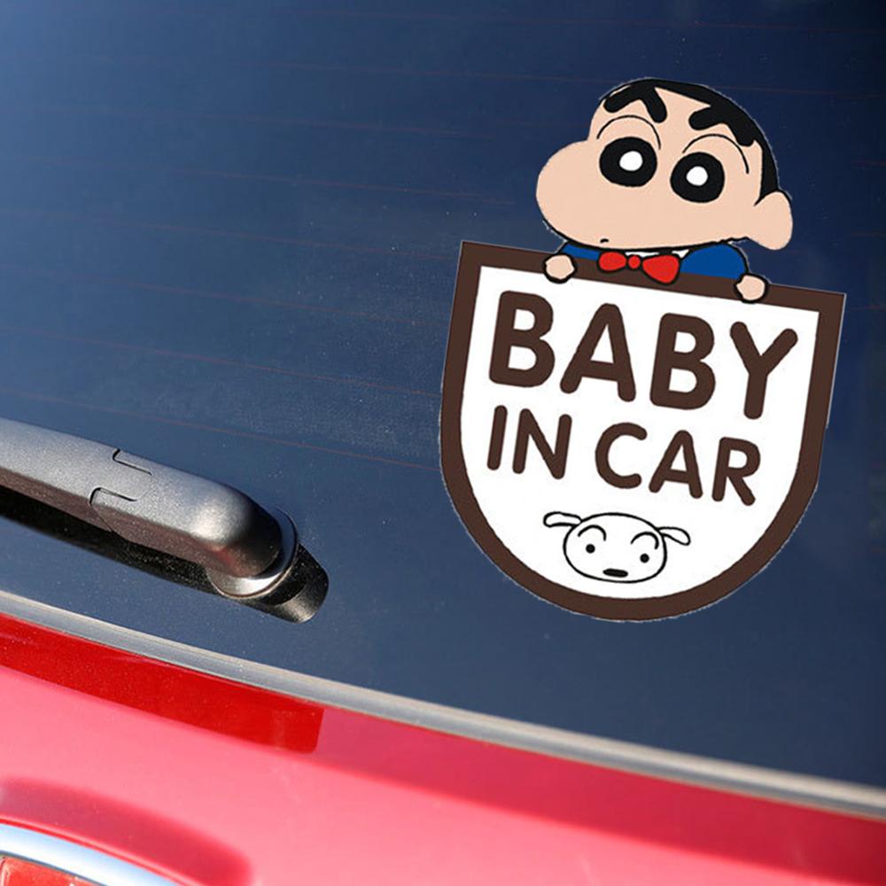 Rebuy Baby In Car Kartun Crayon Shinchan Doraemon Stiker Mobil