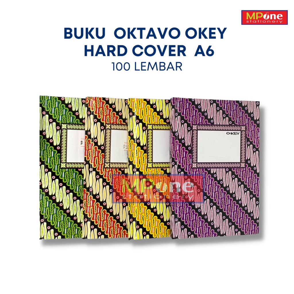 

(1 Pcs) Buku Oktavo / Okey / Hard Cover / A6 100 Lembar