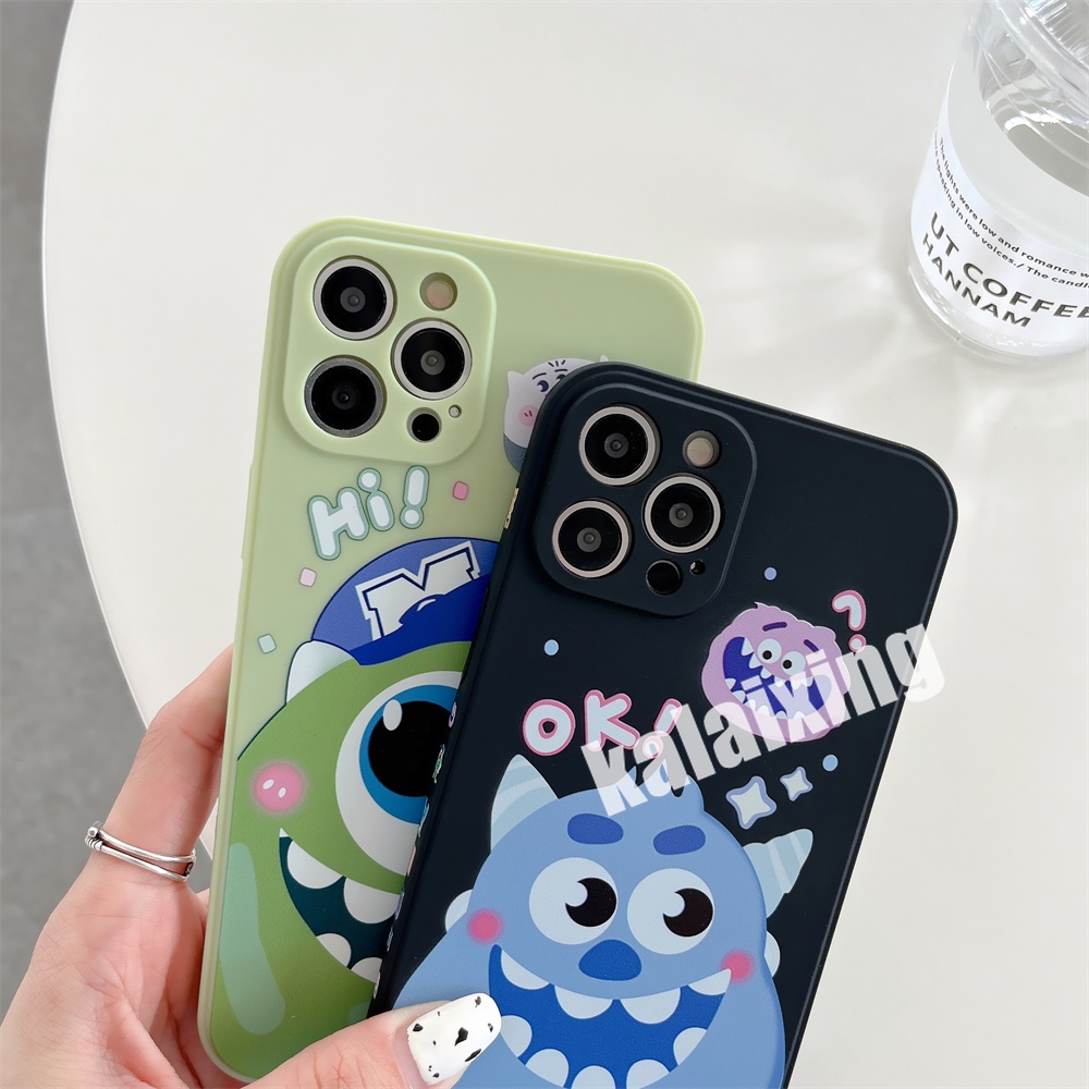 Soft Case Motif Monster Besar Untuk iPhone 14 / 13 / 12 / 11 Pro Max 13mini 12mini X Xs Max Xr 7plus 8plus 6plus 6 6s 7 8