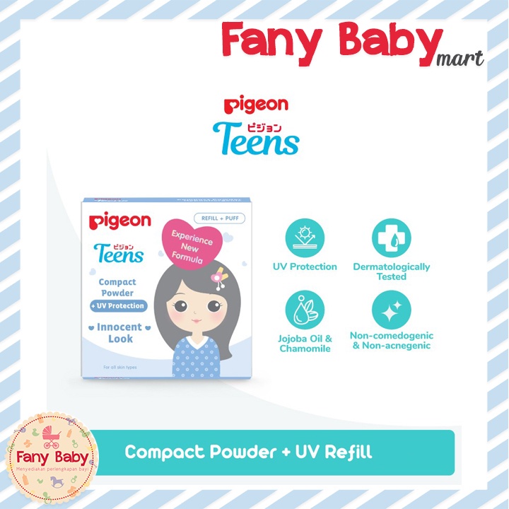 PIGEON TEENS REFILL COMPACT POWDER + UV 14GR