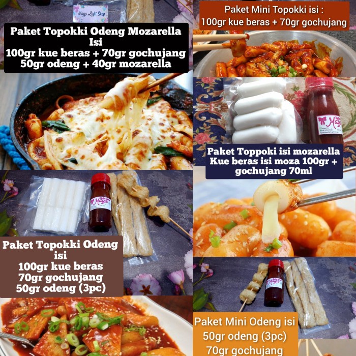 

Sambal-Aneka- Paket Bahan Tteokbokki Toppoki Garaetteok Gochujang Kue Beras Halal - Paket Odeng