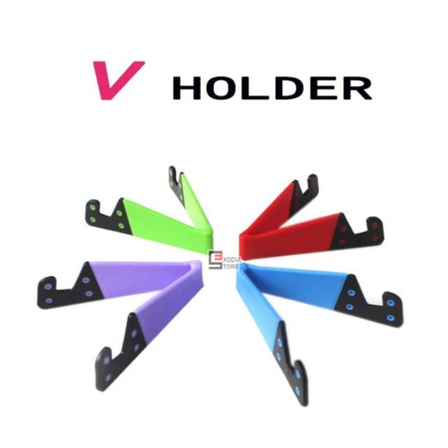 V Holder / V-Shaped Universal Foldable Mobile Cell Phone Stand Holder
