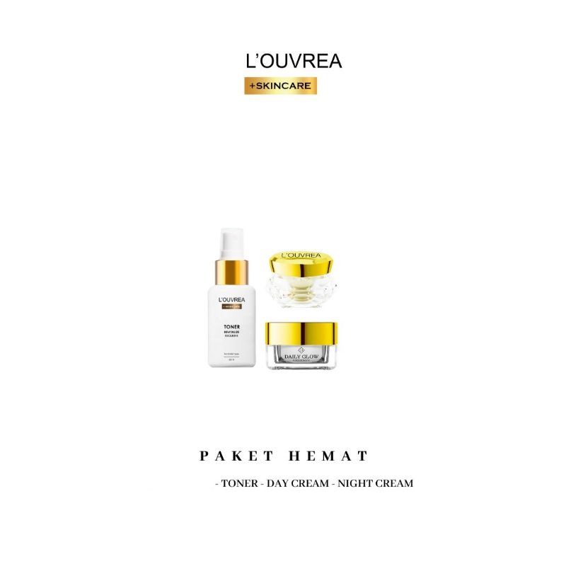 Skincare Pencerah Wajah/Paket Hemat Louvrea