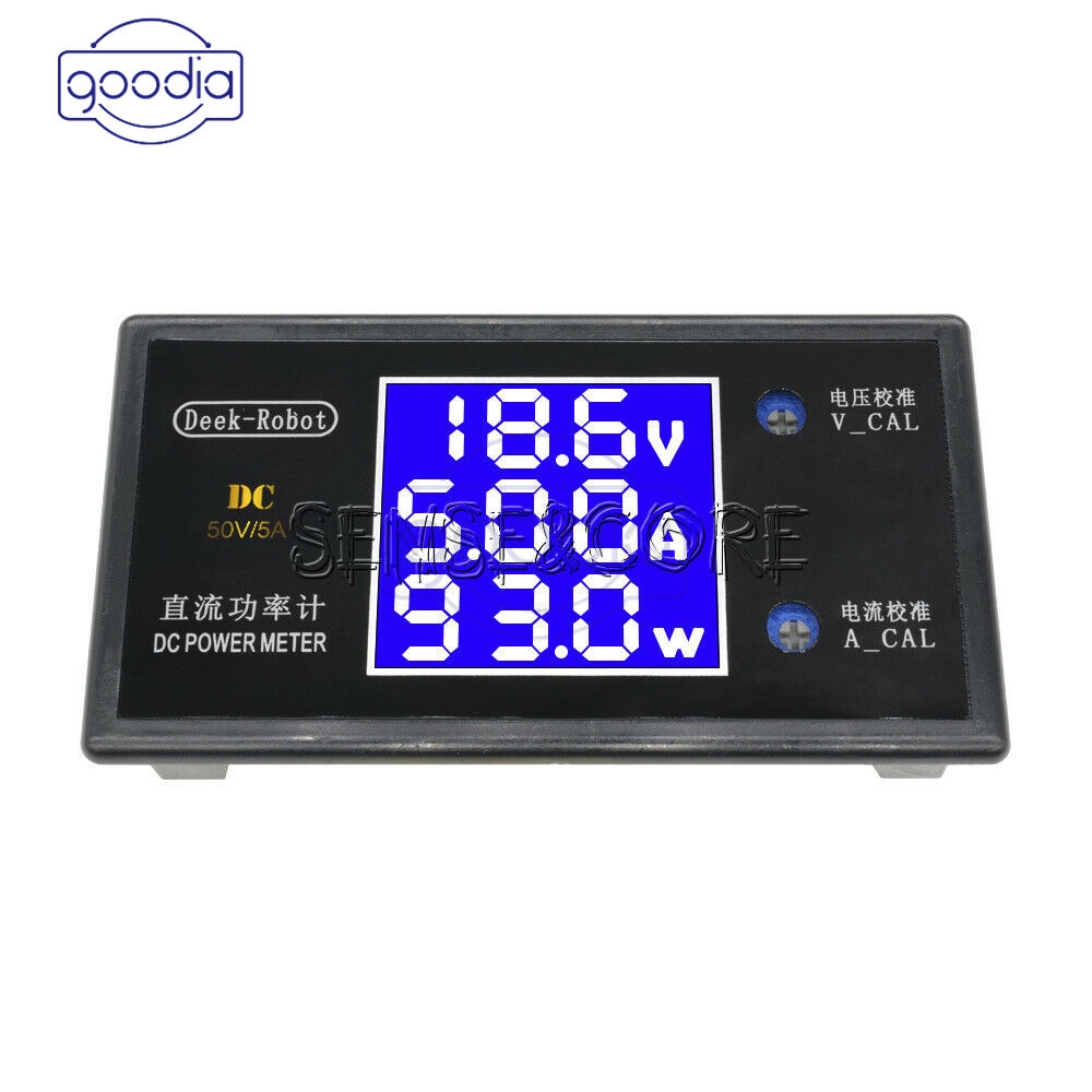 ღ[IN STOCK/COD]ღ Digital DC 50/100V 5A/10A LCD Voltmeter Ammeter Voltage Current Volt Power Meter