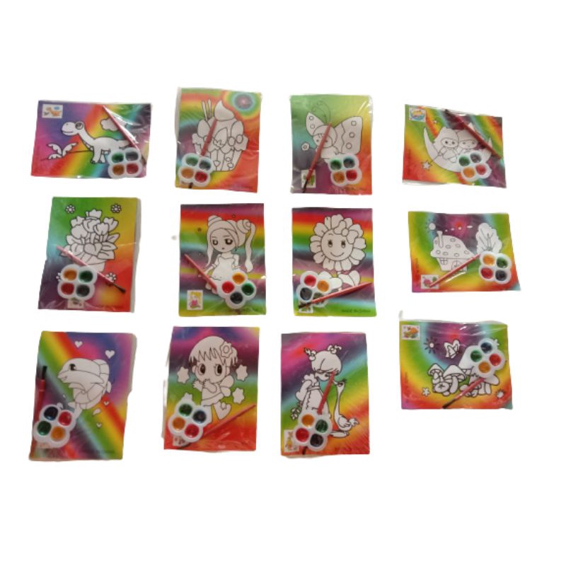 

Mainan Anak Mewarnai RAINBOW kecil Cat Air dan Gambar Kecil