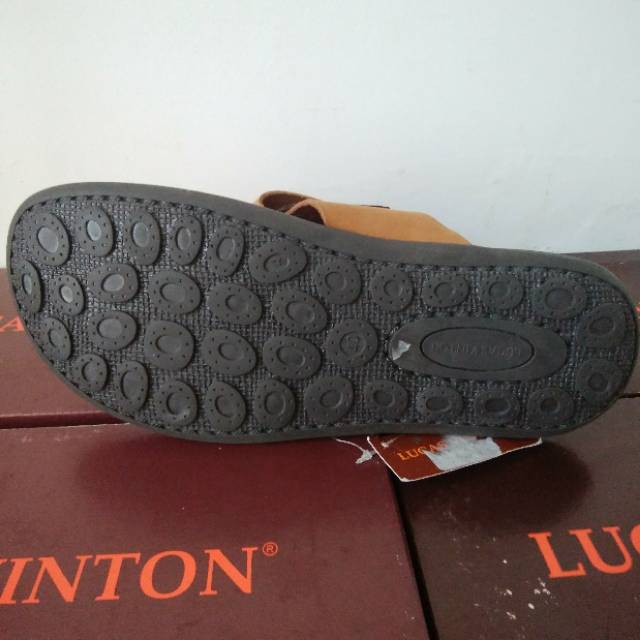 Sandal kulit Lucas Vinton DD1-8402 size 39-43, sandal kasual kulit, sandal harian kulit