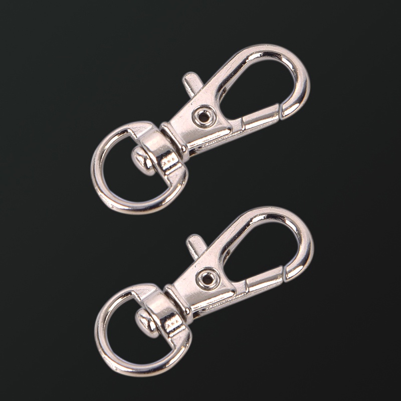 (Happy) 10pcs Klip Carabiner Mini Bahan Aluminum Alloy Untuk Gantungan Kunci