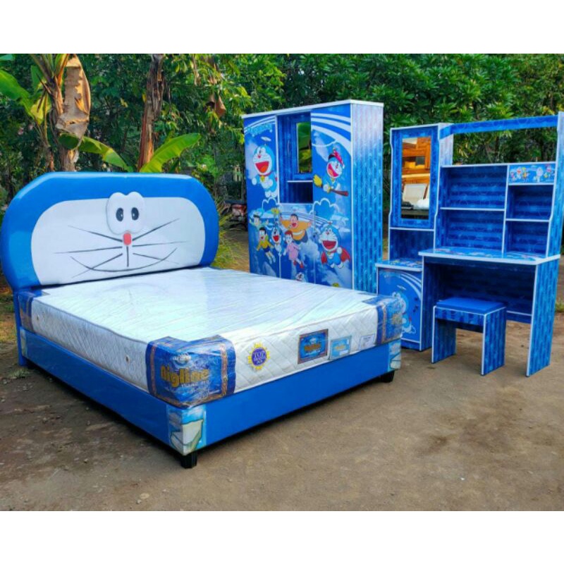 kamar anak/kamar set anak/kamar set karakter doremon
