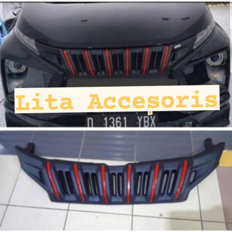 Jual Grill expander Xpander hitam doff lis merah Shopee Indonesia