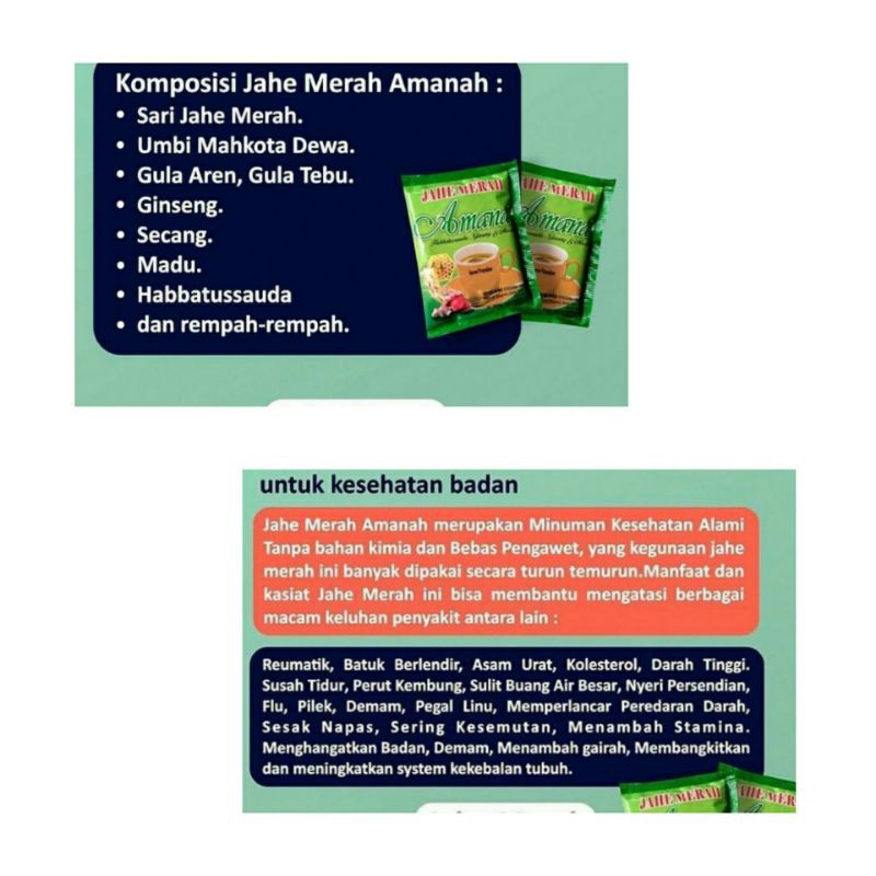 

jahe merah amanah