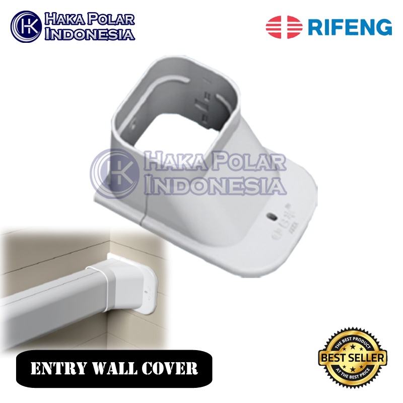 Protective Pipa AC Entry Wall Cover Putih (bagian indoor)