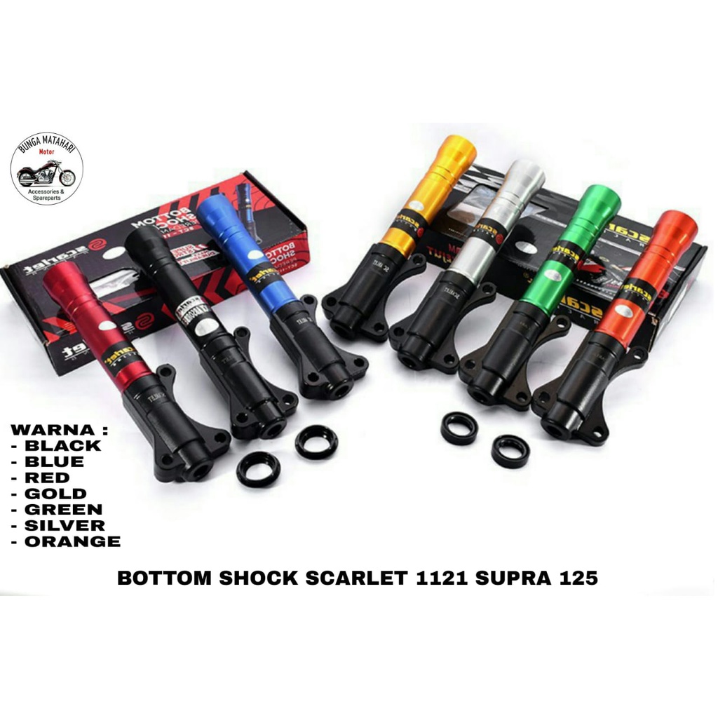 Bottom Shock Absorber 1121 Bebek & Matic Supra x 125 " Original Scarlet "