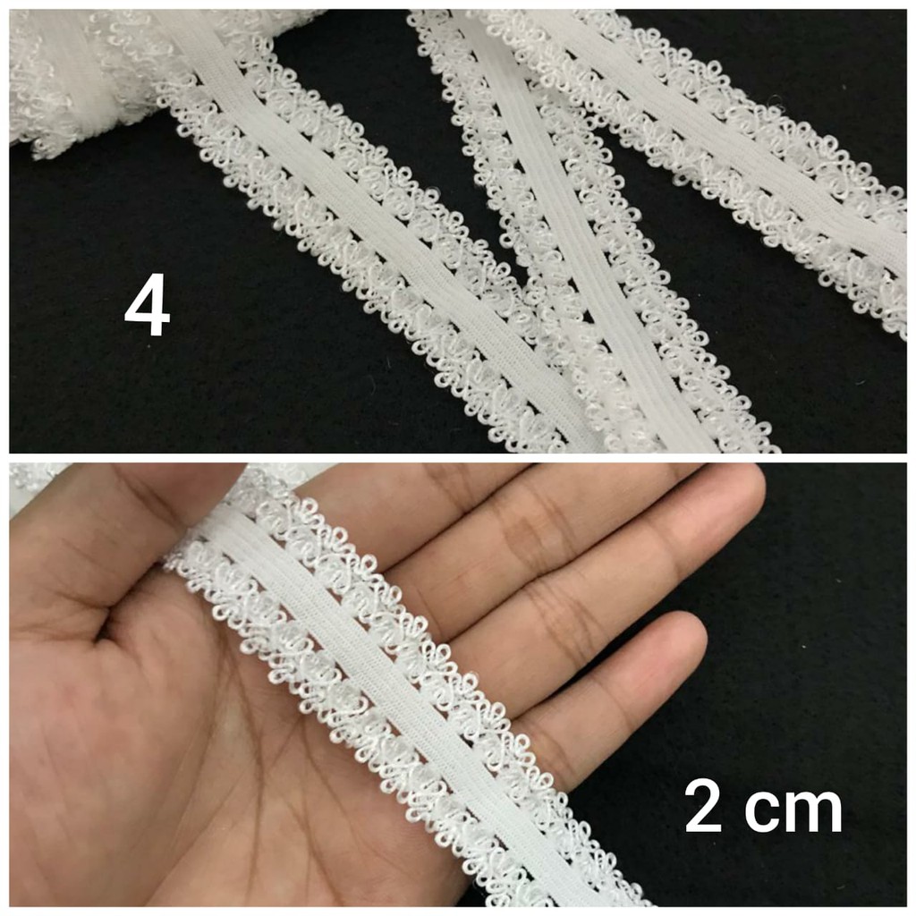 1 METER - RENDA MELAR | RENDA KARET | RENDA ELASTIS