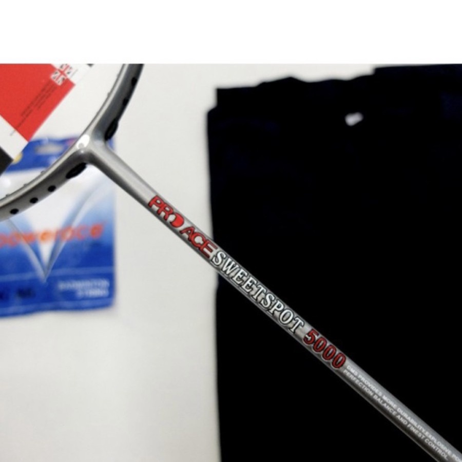 Raket Badminton Pro Ace Sweetspot 5000/ Ss 5000 Komplit +Tas Original