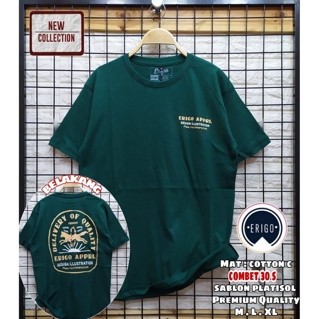 Kaos erigo/t-shirt erigo/kaos erigo premium hitam