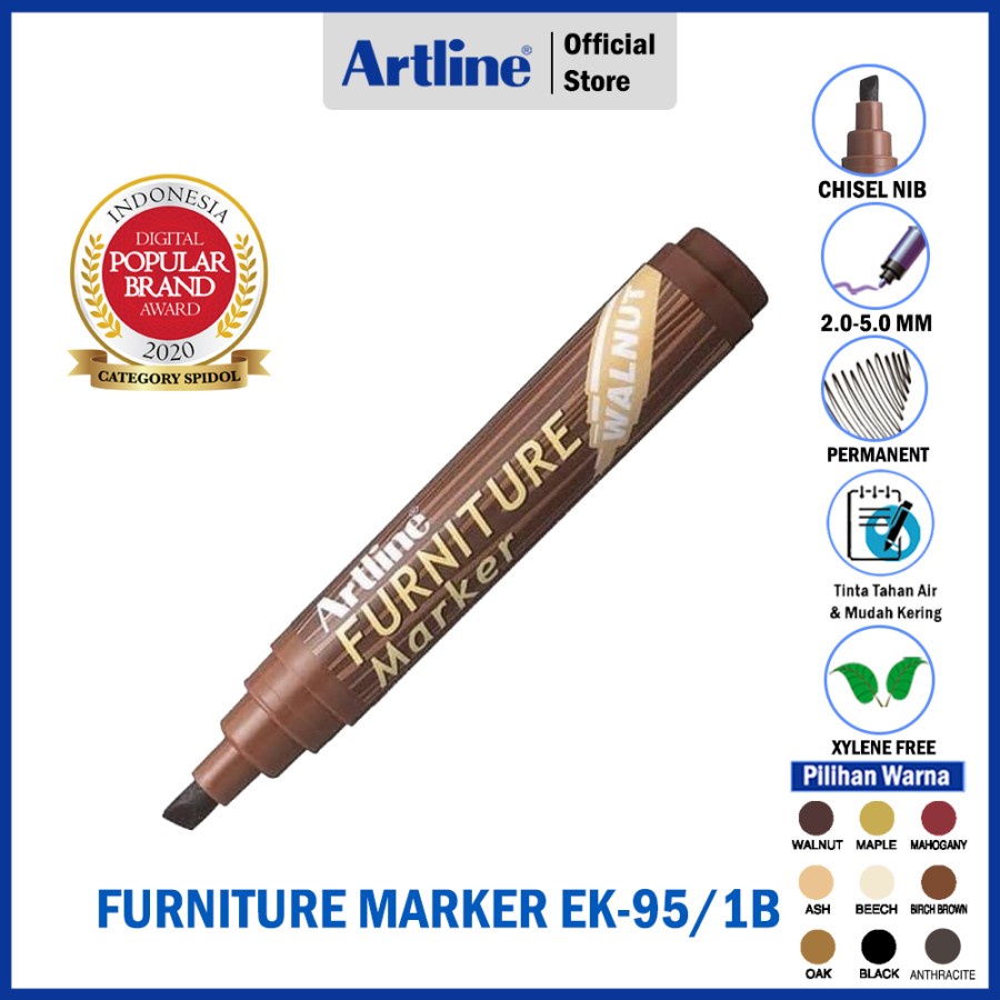 

ARTLINE Spidol Furniture Marker EK-95/1B Permanent 2.0 - 5.0 mm