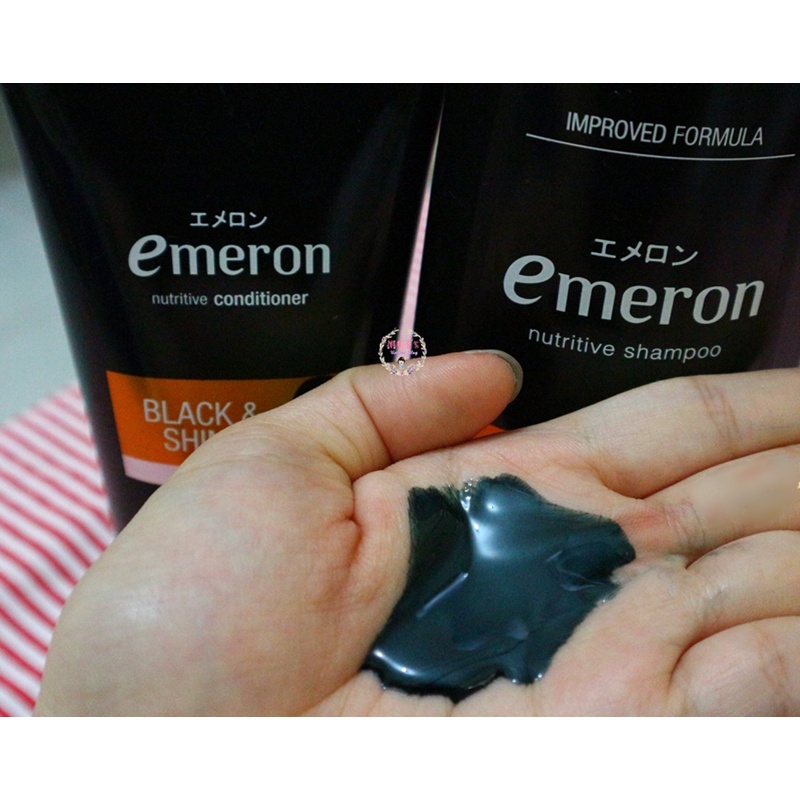 EMERON Black &amp; Shine Shampoo Penghitam Penyubur Rambut