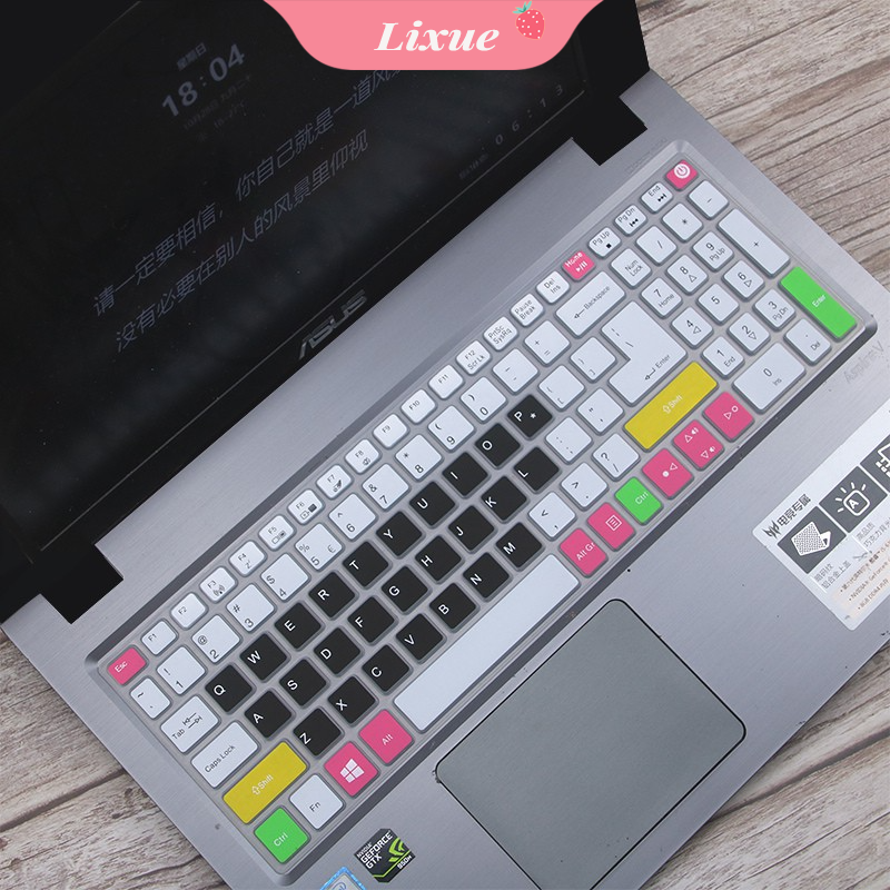 Lixue Acer 15.6 Inch Silicone Keyboard Cover Protector for Aspire 3 A315 Aspire 5 A515 A715 A311 Acer E5-575G-51SF A615 TMP2510 TX520 E5-576G Keypad Skin Case